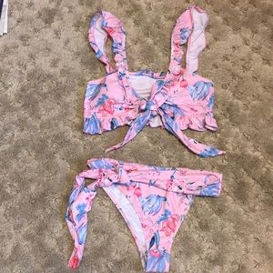 NWOT Floral Bikini